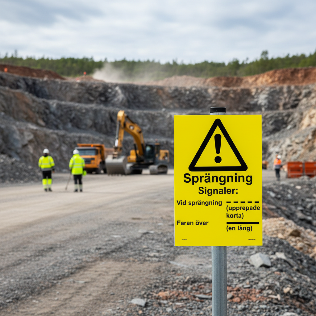 Premium Caution Sign for Explosives - Durable PVC, Self-Adhesive, Magnetic, and Aluminum Options Available