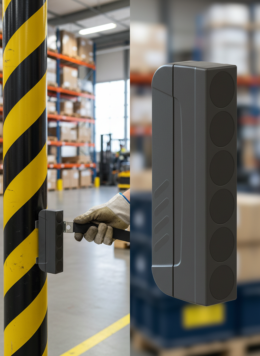 Professional Magnetic Belt End Attachment for Seamless Integration with Retractable Belt Systems