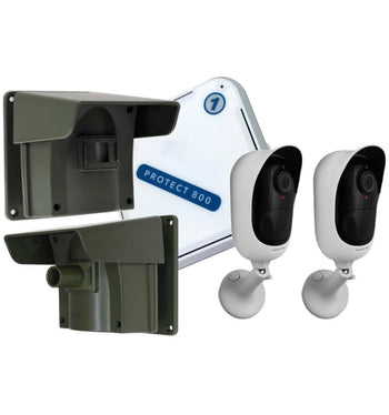 2 x PIR Driveway Alert With 2 x Battery Wi-fi Cameras Home Kit
