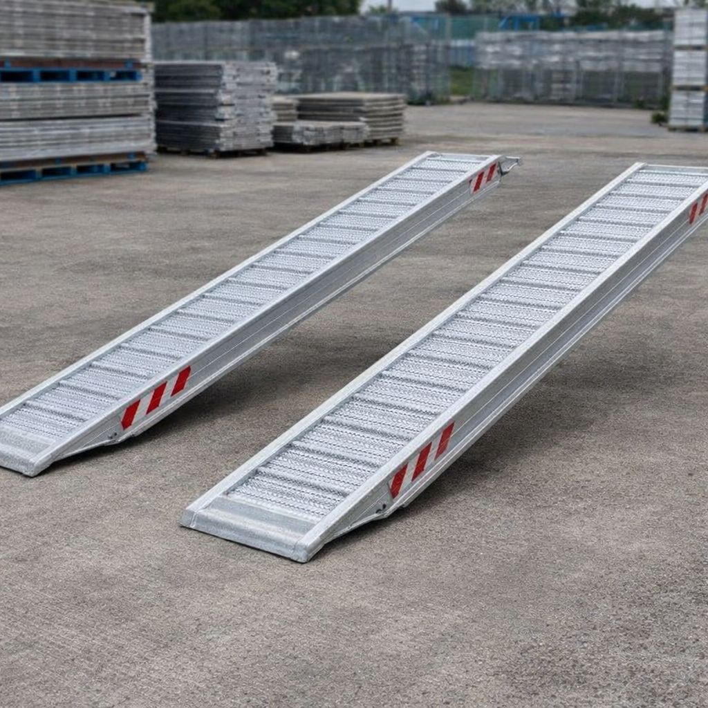 Aluminium Loading Ramps – 3500mm Length – 6870kg Capacity – Plant & Digger Use