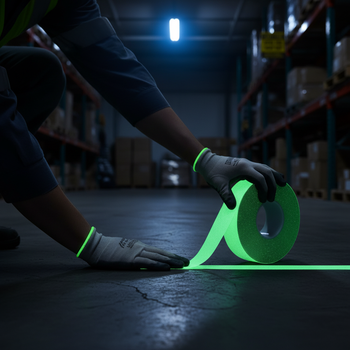 Premium Glow in the Dark Anti-Slip Tape - High-Performance Non-Abrasive Solution for Stairways and Walkways