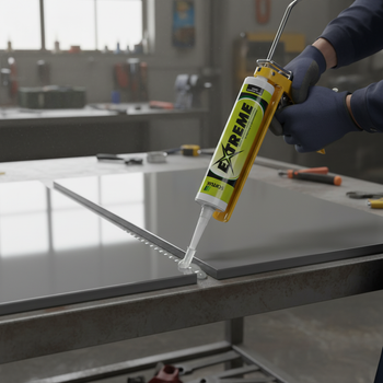 Premium Clear Adhesive and Sealant 290ml Tube for GRP Anti-Slip Strips and Stair Nosings