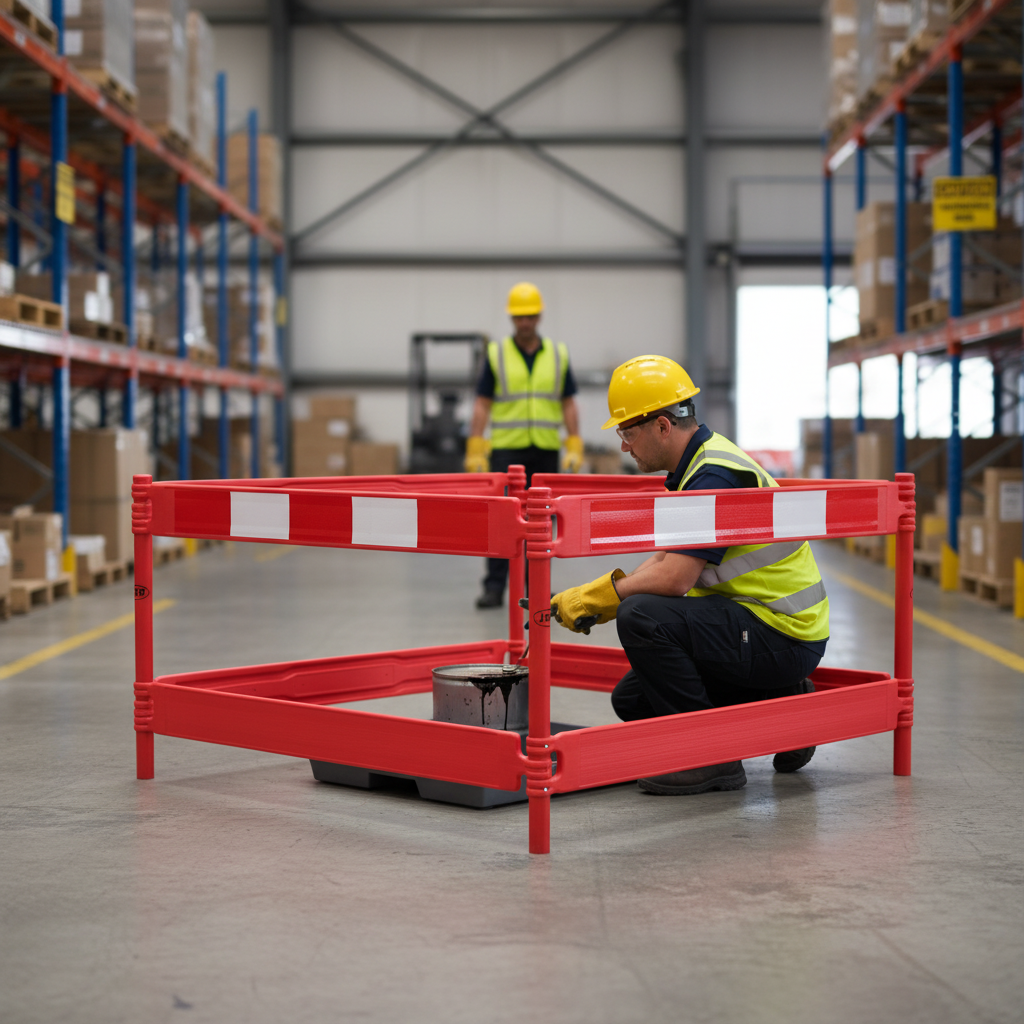 Premium Post and Plank Barrier System - Lightweight, Durable, Easy to Transport with Folding Design | Barriers Co