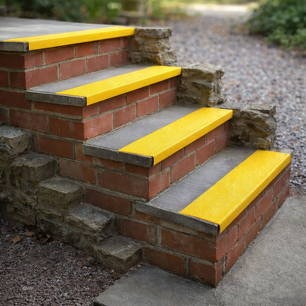 Anti-Slip Stair Treads – Various Sizes – Stainless Steel – Indoor/Outdoor Use