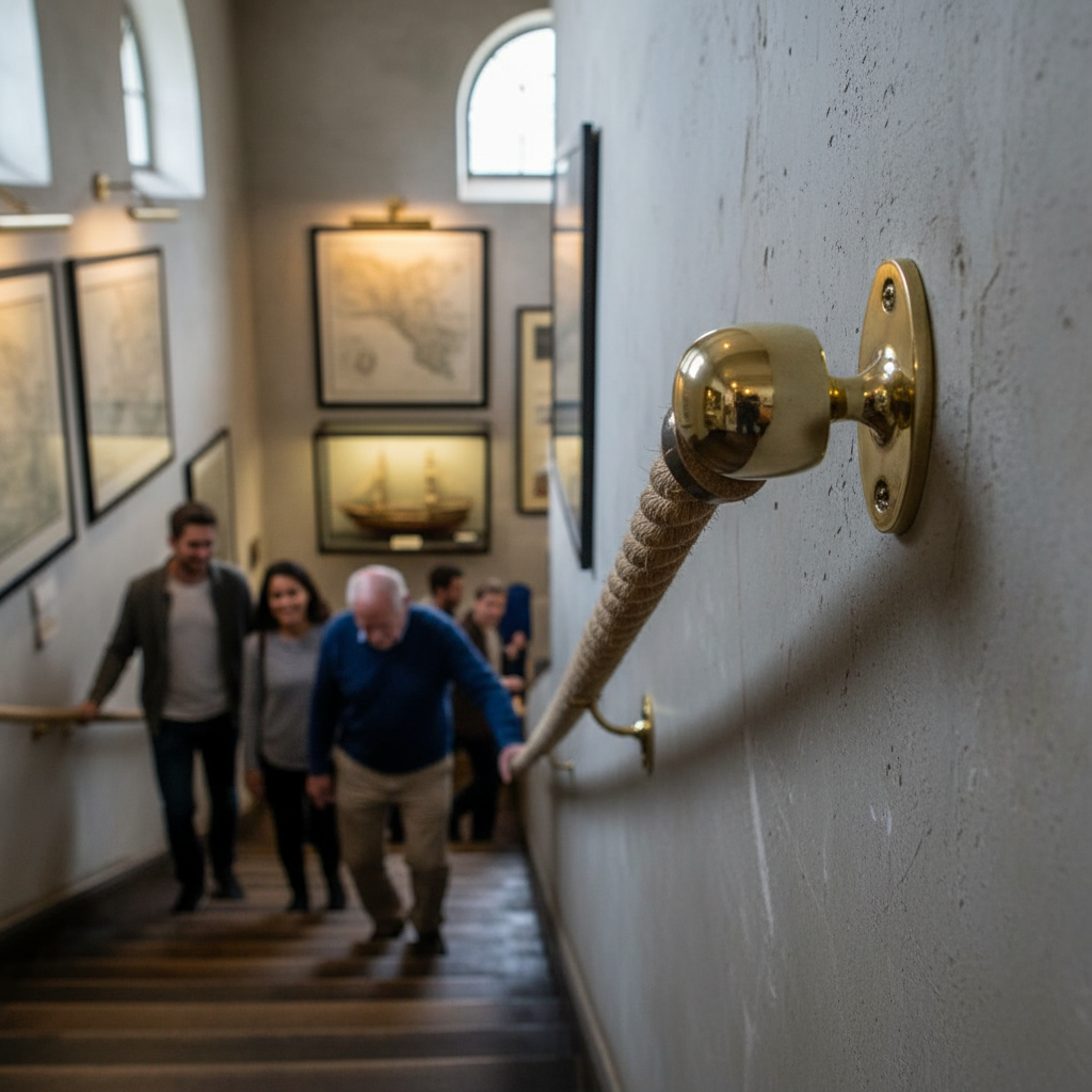 Premium 36mm Bar Bracket for Bannister Ropes - Indoor Use with Multiple Finish Options