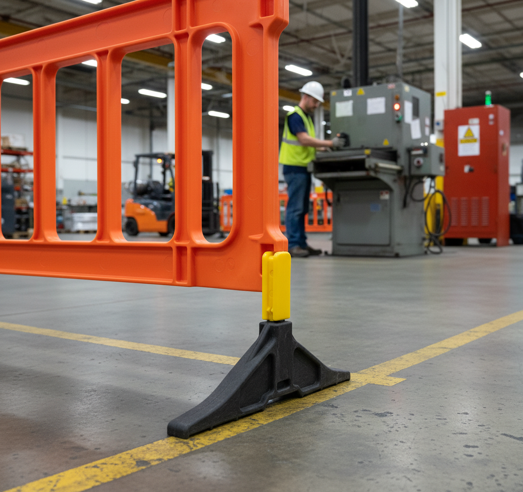 Premium Spare Foot for Plastic Guard Barriers - Durable and Reliable Support Component