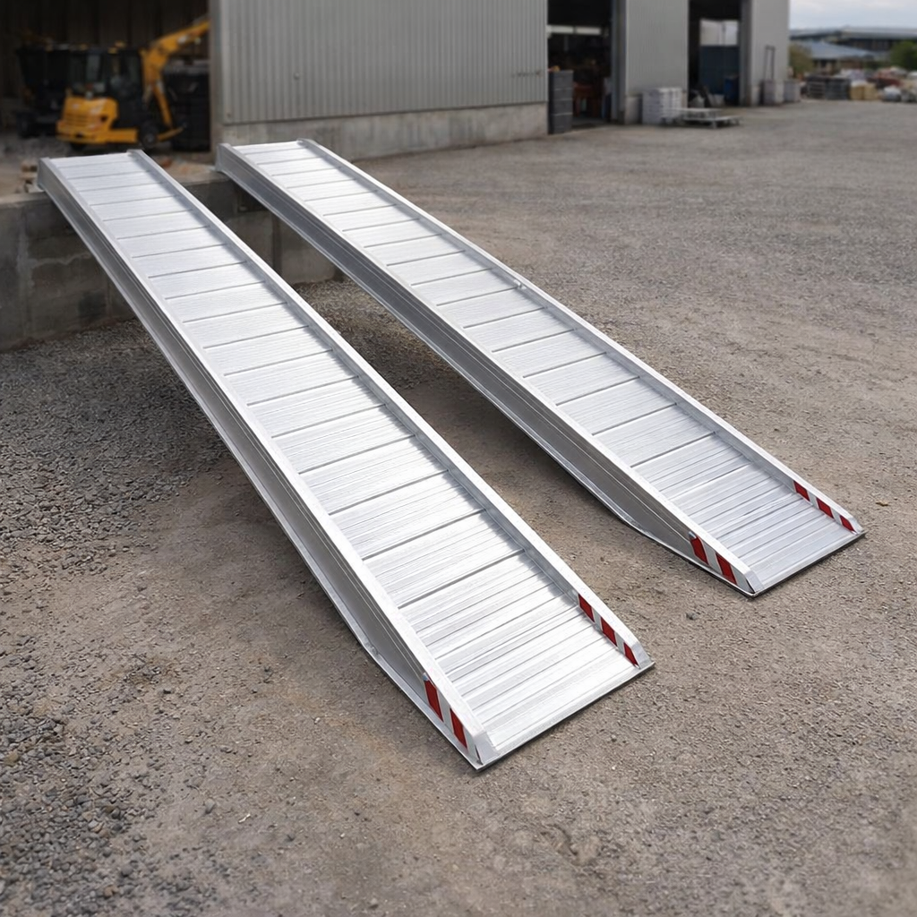 Aluminium Loading Ramps – 2500x400mm – 5000kg Capacity – Plant & Machinery
