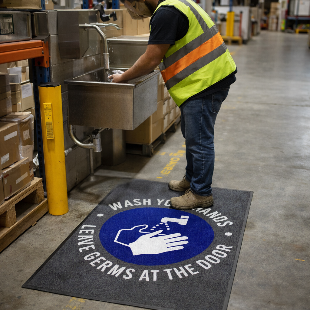 Safety Mats – Grey – Vinyl Backing, 8.5mm Thickness – Commercial Use