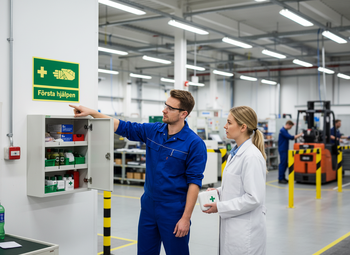 Premium A5 or A4 First Aid Sign - Durable Plastic with Adhesive Options for Clear Emergency Messaging