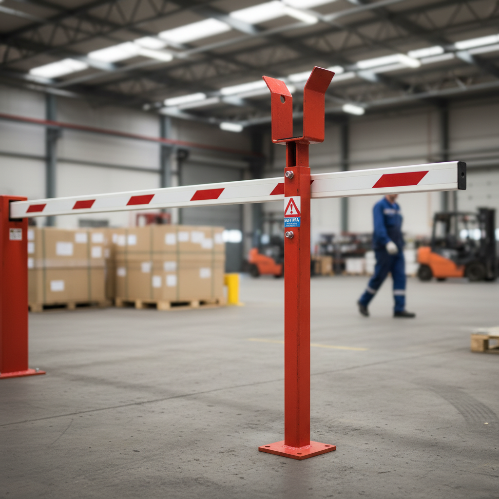 Professional Manual Arm Barrier Support Post with Galvanised Finish and Custom Colour Options for Secure... | Barriers Co