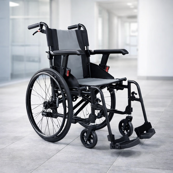 Self-Propelled Wheelchair – 125kg Capacity – Folding & Lightweight – Indoor/Outdoor Use