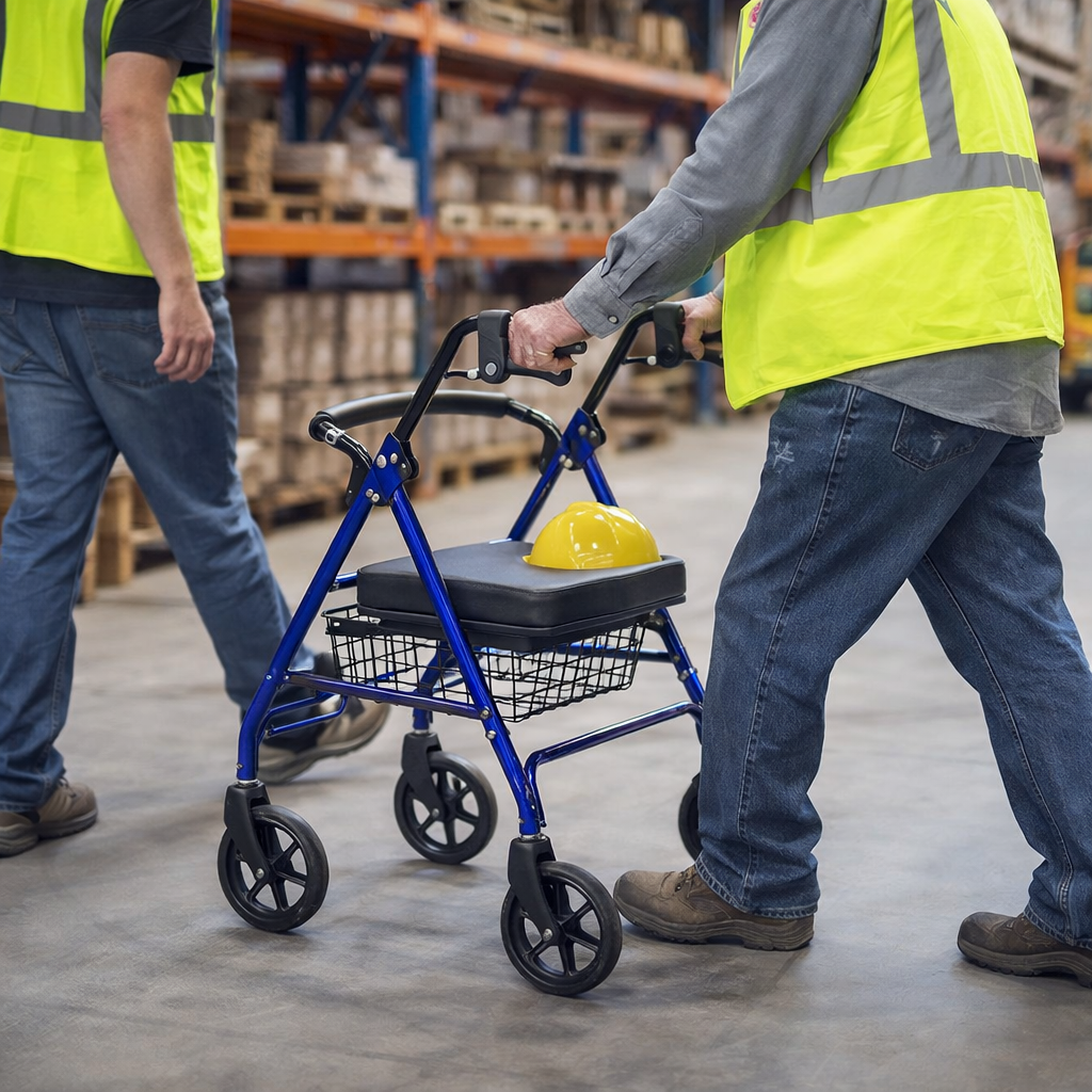 Rollator – Heavy Duty – Adjustable Handle & High Capacity – Mobility Aid