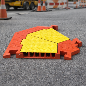 5 Channel Cable Protector – 45 Deg Right Turn – Industrial Grade – Cable Protection