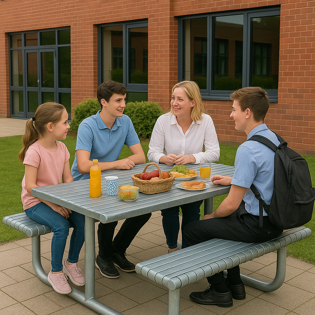 1750mm Duraforgix Heavy-Duty Steel Picnic Table 4