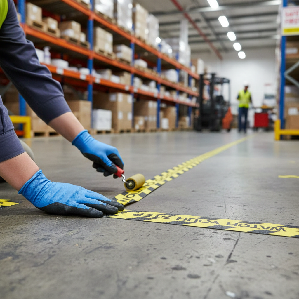 Premium Anti-Slip Safety Tread 150mm x 610mm - High-Visibility, Durable, Slip-Resistant Solution for Steps and Ramps