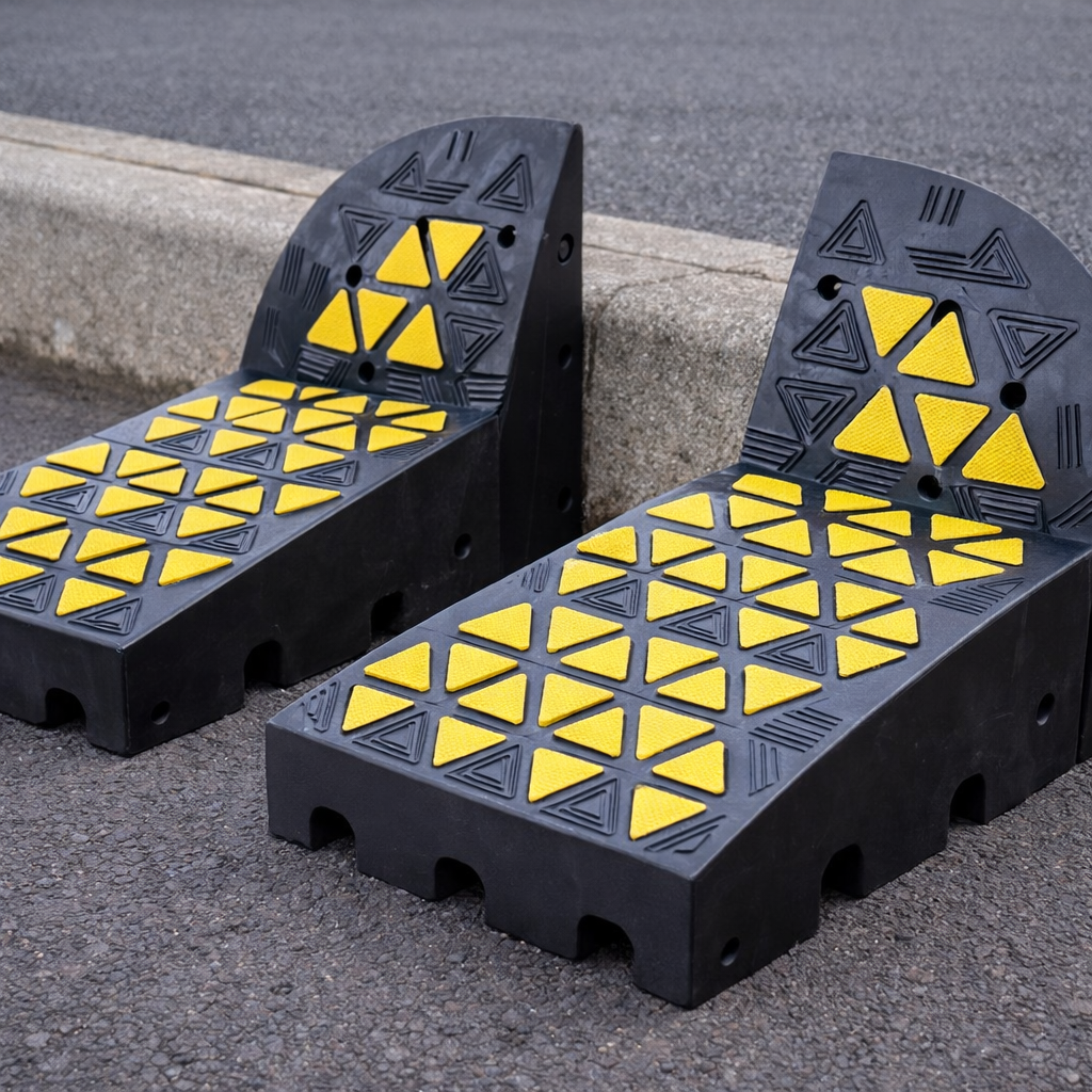 Rubber Kerb Ramp Kit – 100mm – Heavy Duty – Industrial Use