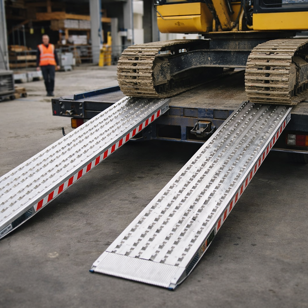 Heavy Duty Loading Ramps – 4000mm x 450mm – 14,000kg Capacity – Industrial Use
