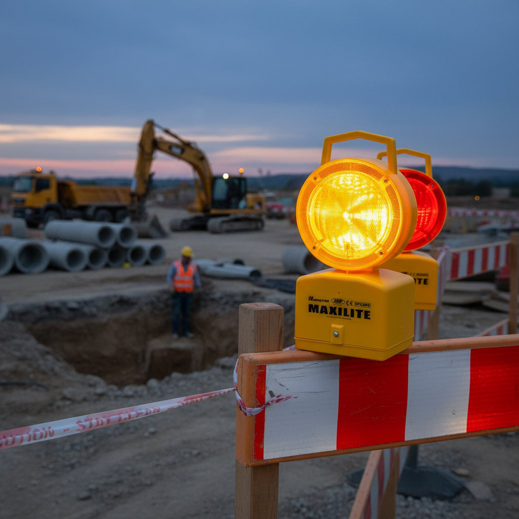 Premium LED Hazard Warning Light with 360° Swivel Head and Long Battery Life for Versatile Applications