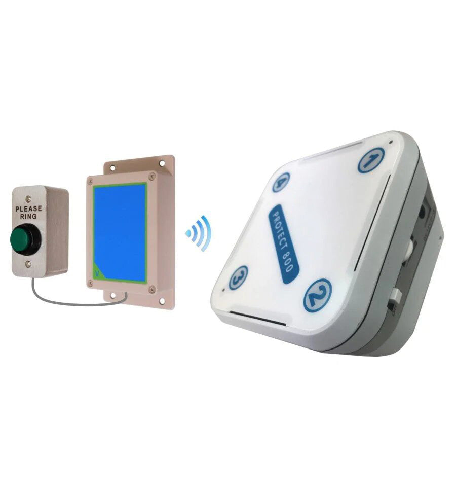 Wireless Doorbell With 'Please Ring' Push Button & Std Receiver