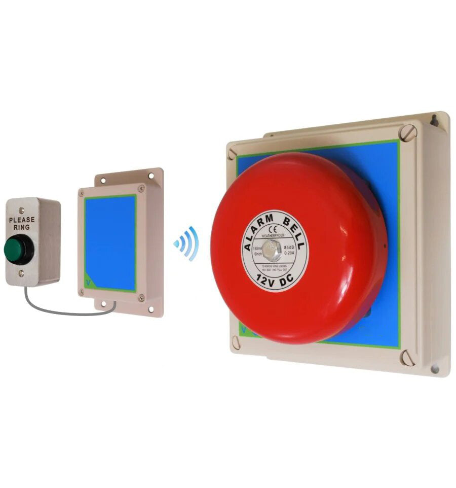 Wireless Doorbell Kit With Heavy Duty 'Please Ring' Push Button