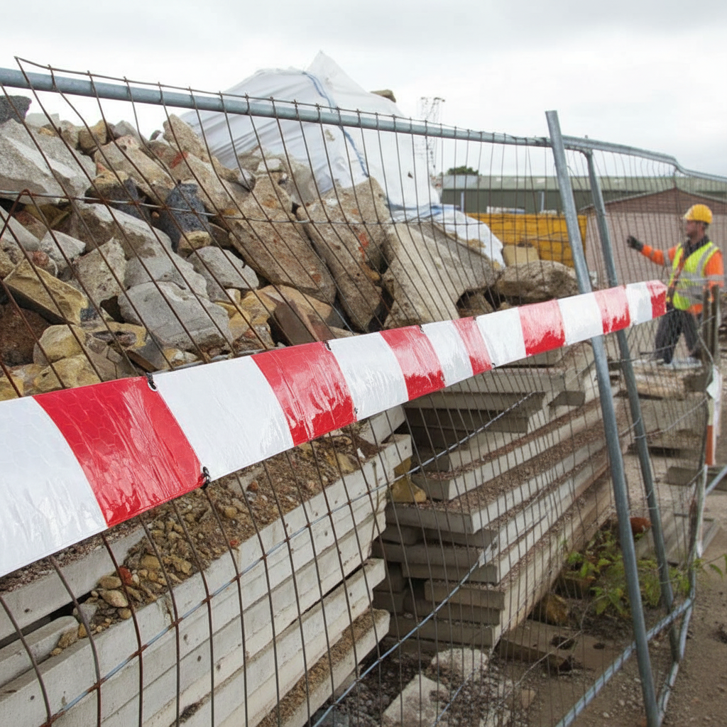 Premium Flexible Retroreflective Fence Strip 2m and 3.5m for Enhanced Visibility and Safety on Construction Sites | Barriers 
