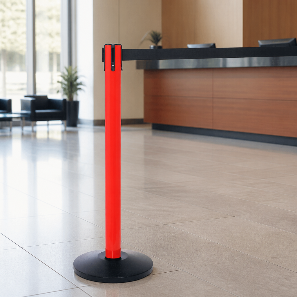 Heavy Duty Aluminium Belt Barrier System 3.4m for Commercial Use