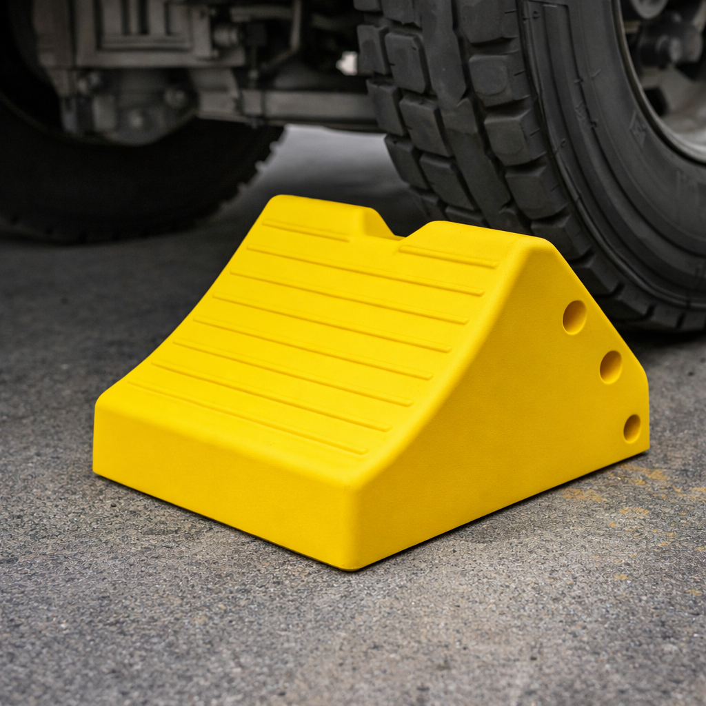 Heavy Duty Wheel Chocks – 45cm L x 38cm W x 25cm H – Industrial Use