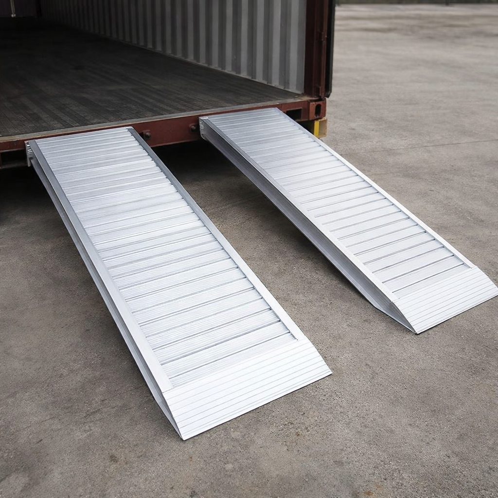 Aluminium Container Ramp – 1500mm x 510mm – 7500kg Capacity – Commercial Use