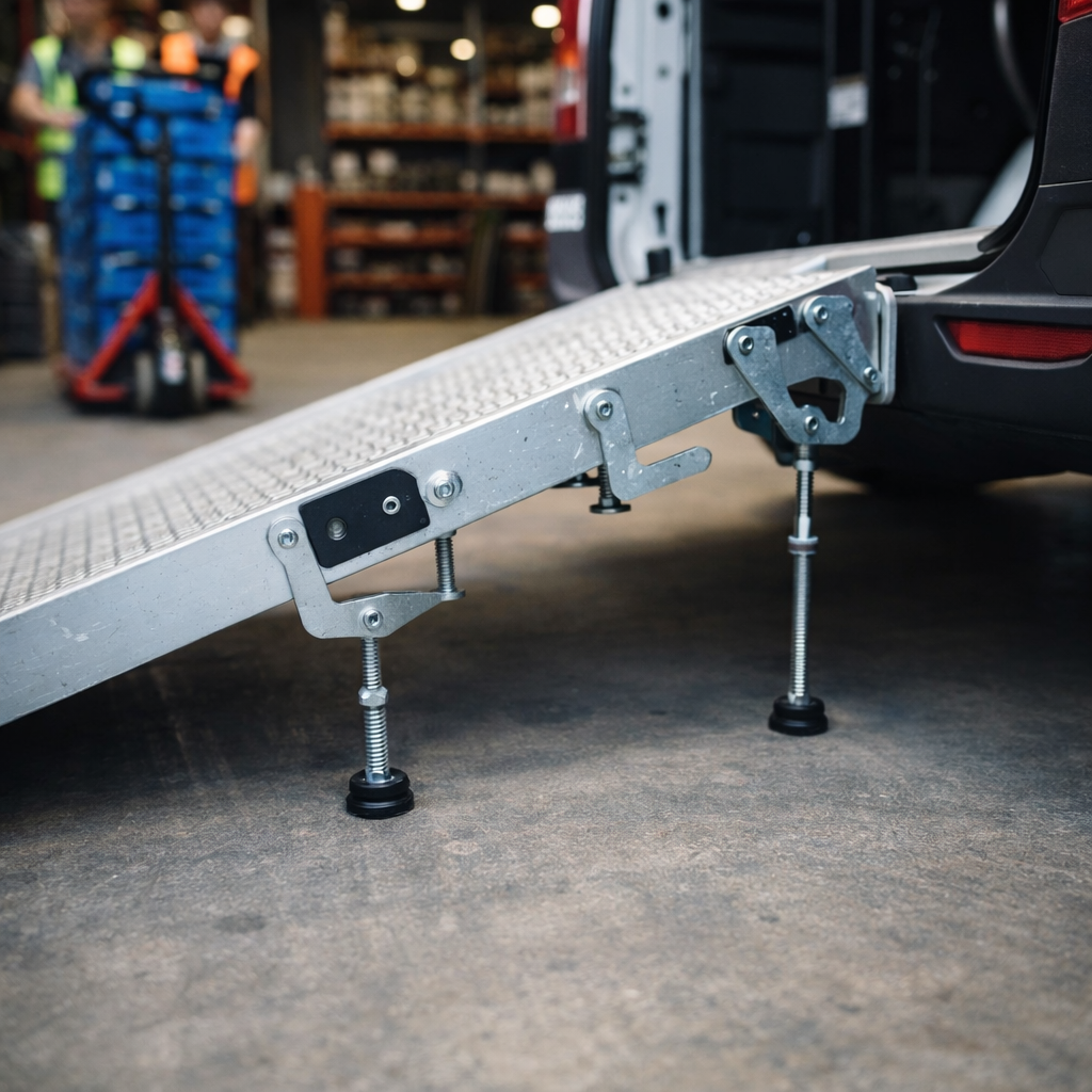 Support Brackets and Feet – Pair, Left and Right – Folding Van Ramp