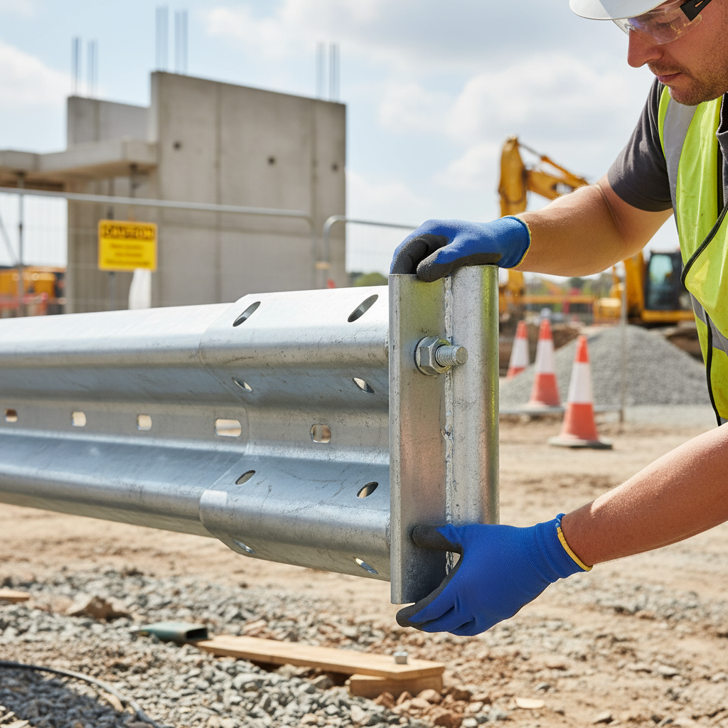 Professional Pedestrian Friendly Scroll Armco Barrier End Cap - Galvanized Steel with Rounded Edges for... | Barriers Co