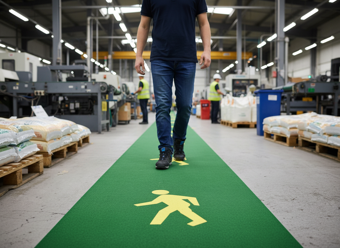 Premium Anti-Slip Walkway System - Quick Application, Slip-Resistant Surface for Safety in High-Traffic Environments