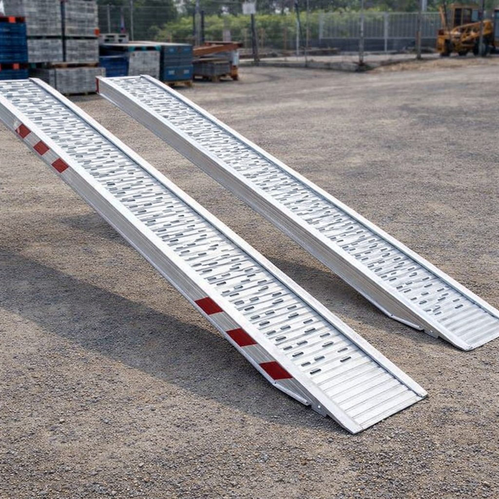Aluminium Loading Ramps – 4000mm x 510mm – 7200kg Capacity – Plant & Construction