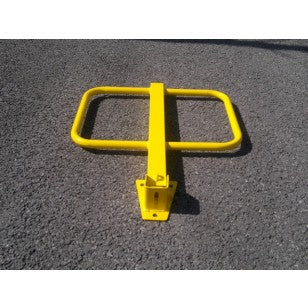 Yellow Winged Parking Post with Padlock
