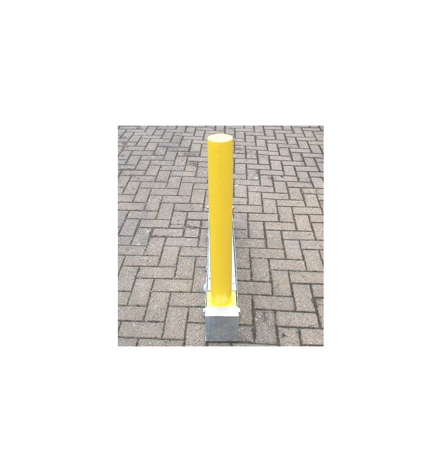Yellow Fold Away Parking Post