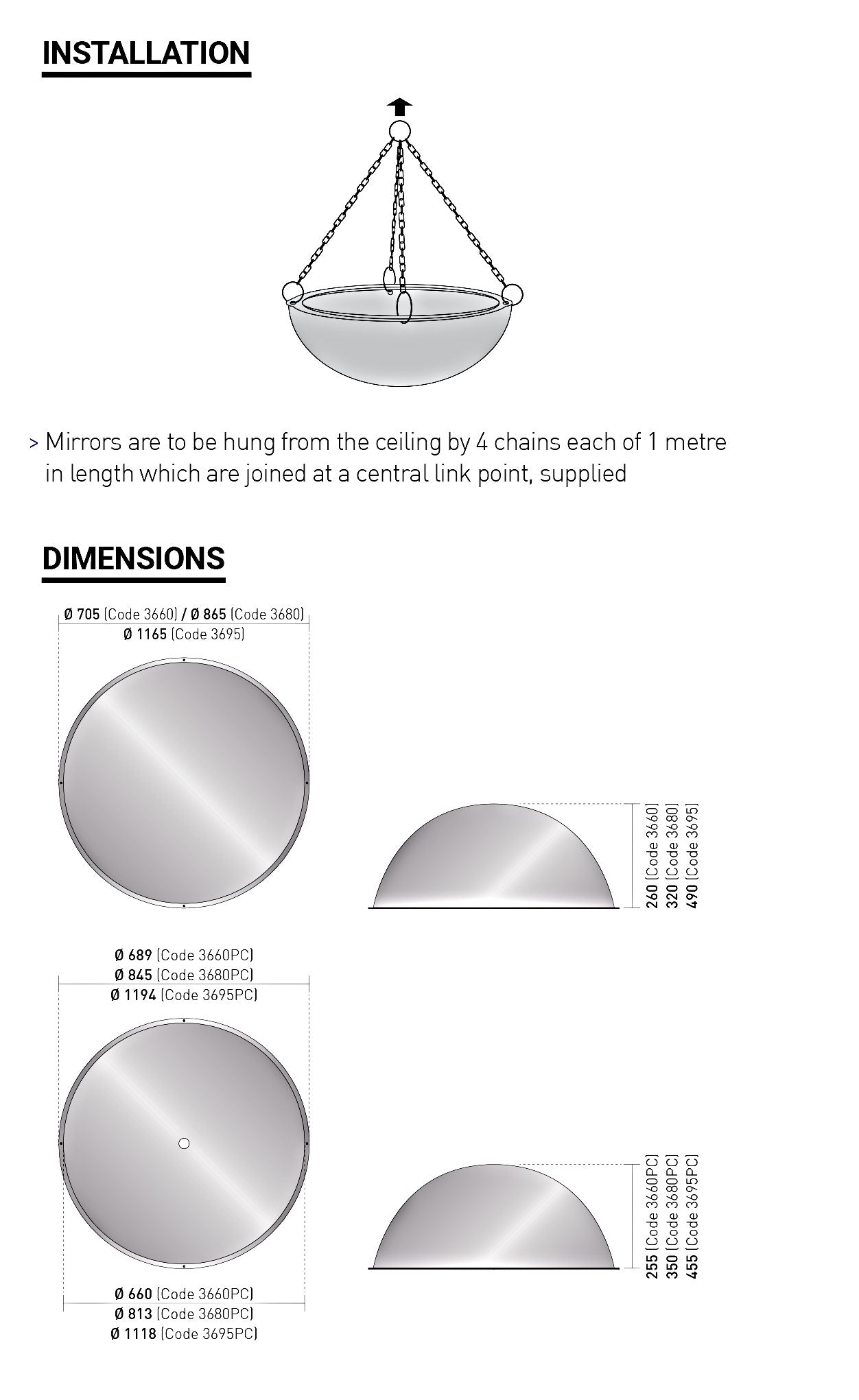 Ceiling-Mounted Hemisphere Mirrors PMMA & Polycarbonate Solutions for Industrial Traffic Guidance