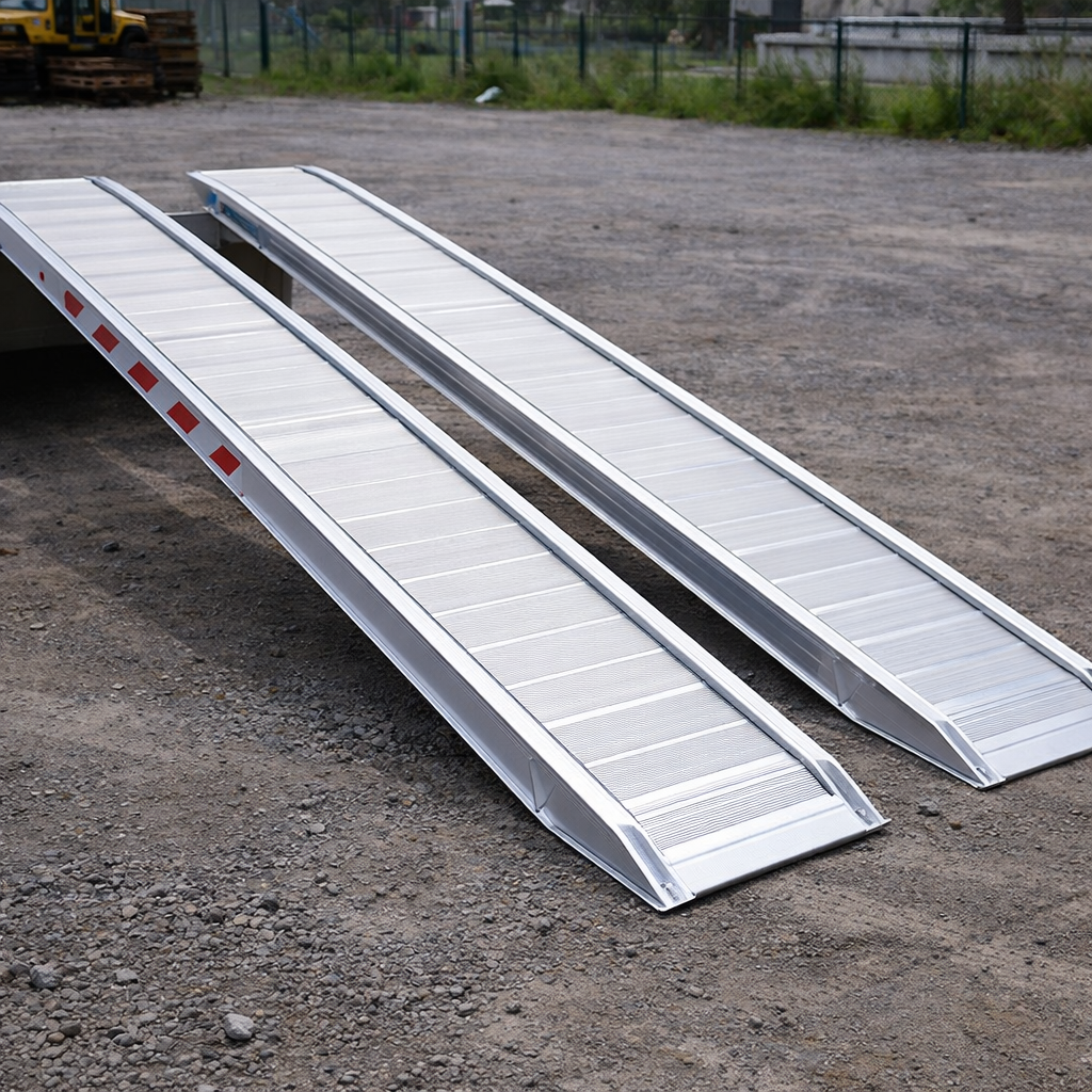 Extra Wide Aluminium Loading Ramps – 3000x480mm – 7000kg Capacity – Industrial Use