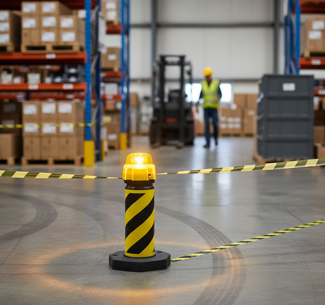 Professional Warning Light with Light Sensor and Multiple Functions for Safety Compliance
