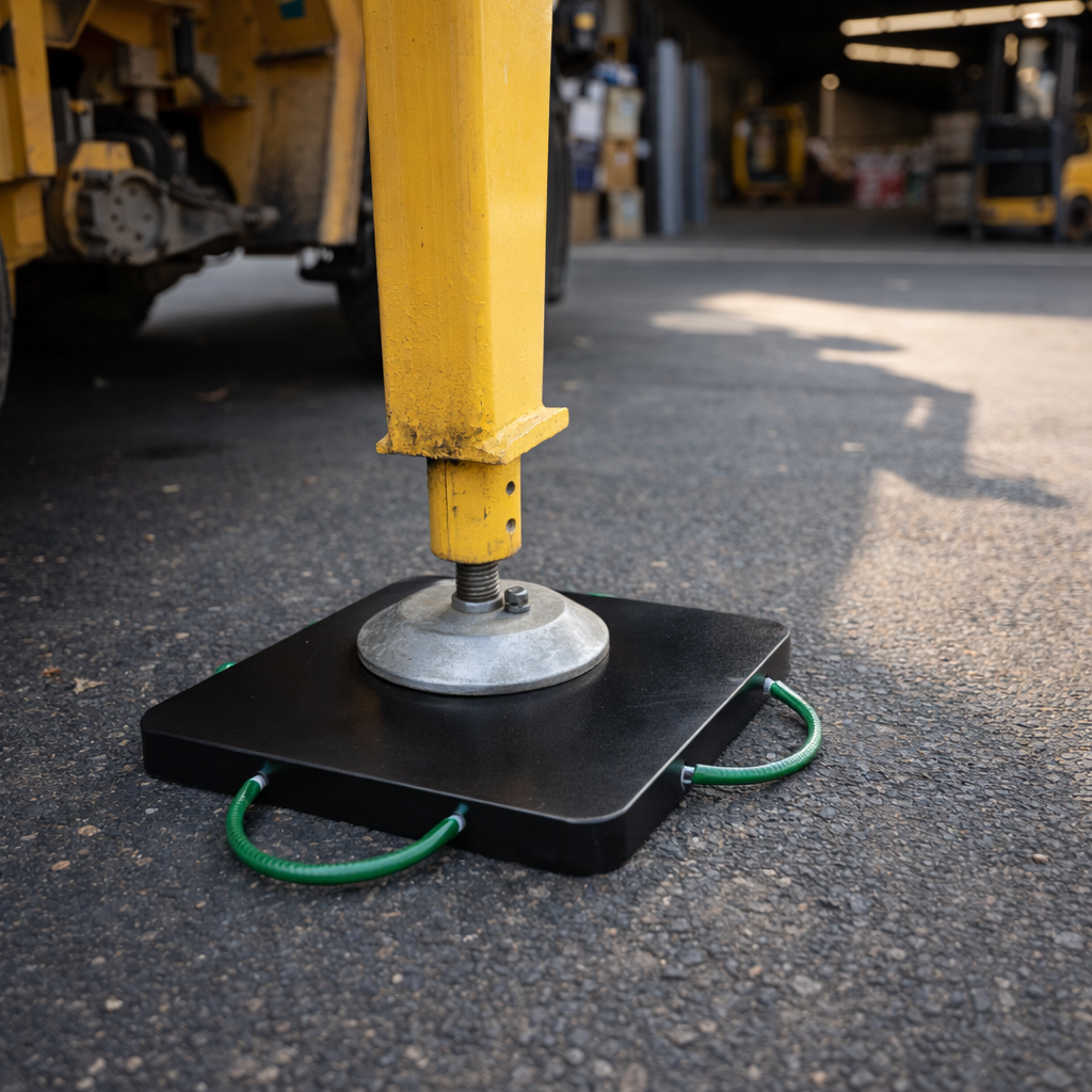 Outrigger Pads – Black – Industrial Grade – Heavy Duty