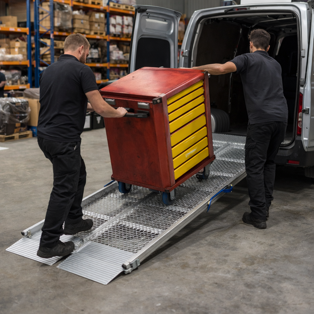 Folding Vehicle Ramp – 900mm Wide – 400kg Capacity – Vehicle Access