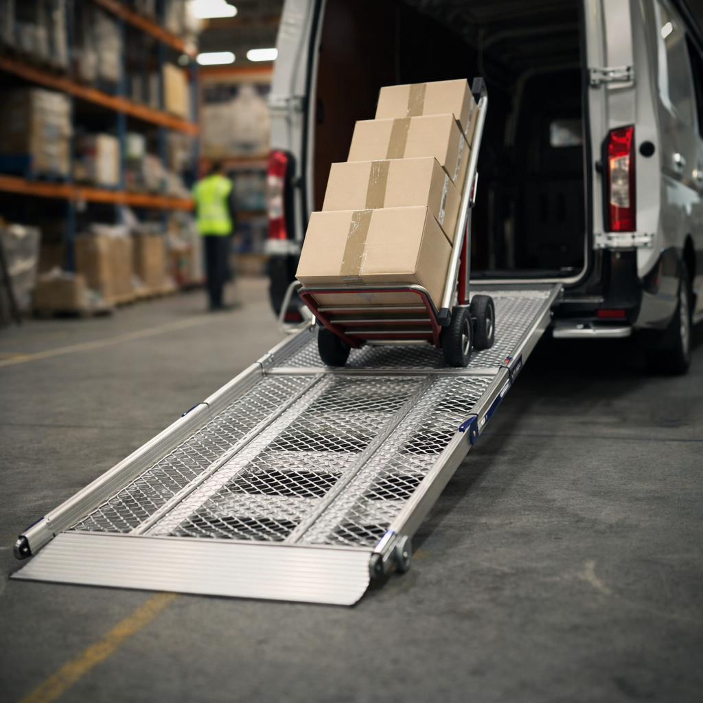 Folding Vehicle Ramp – 820mm Wide – 400kg Capacity – Commercial Use