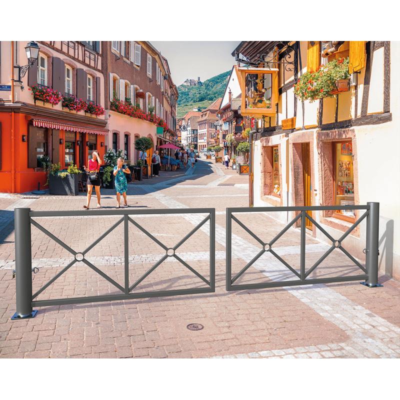 Decorative Swivel Barrier Enhancing Urban Spaces with Style and Functionality