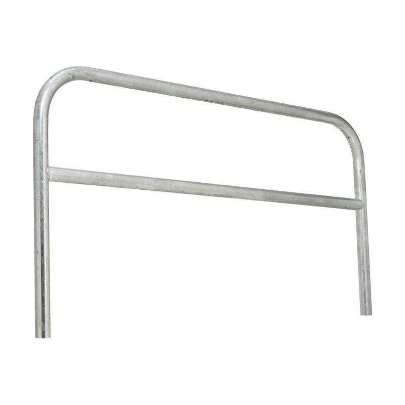 Galvanised Steel Hoop Barrier with Cross Bar - Ø 60mm, 1000mm Height