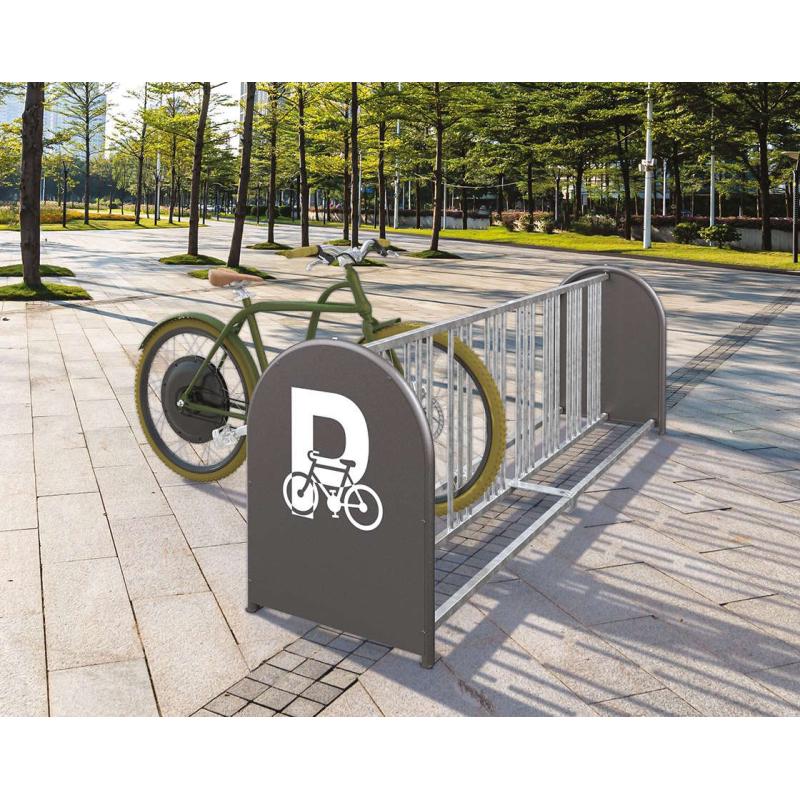 16-Space Bicycle Rack A Sleek and Efficient Solution for Urban Bike Parking