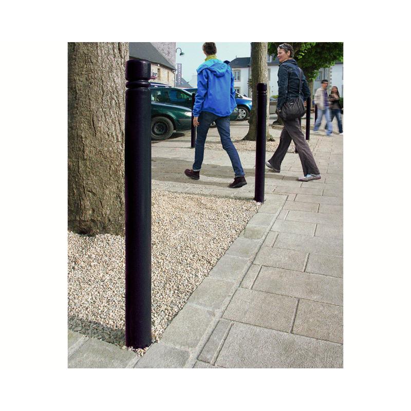 Enhancing Urban Protection and Aesthetics City Decorative Steel Bollard Ø76mm