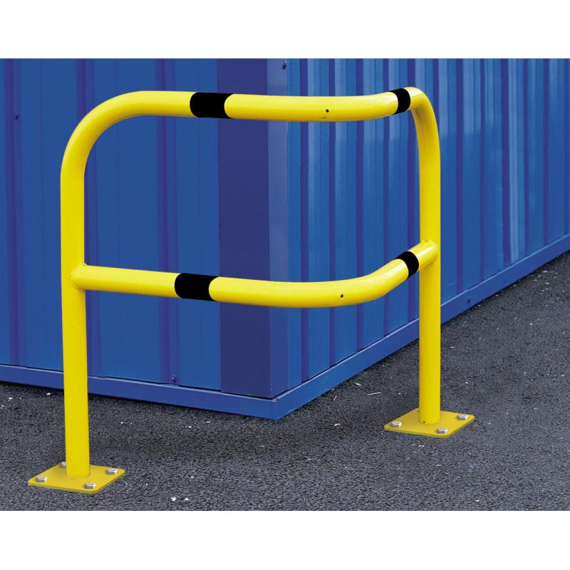 Angled Corner Safety Barrier Robust Protection for Buildings and Machinery