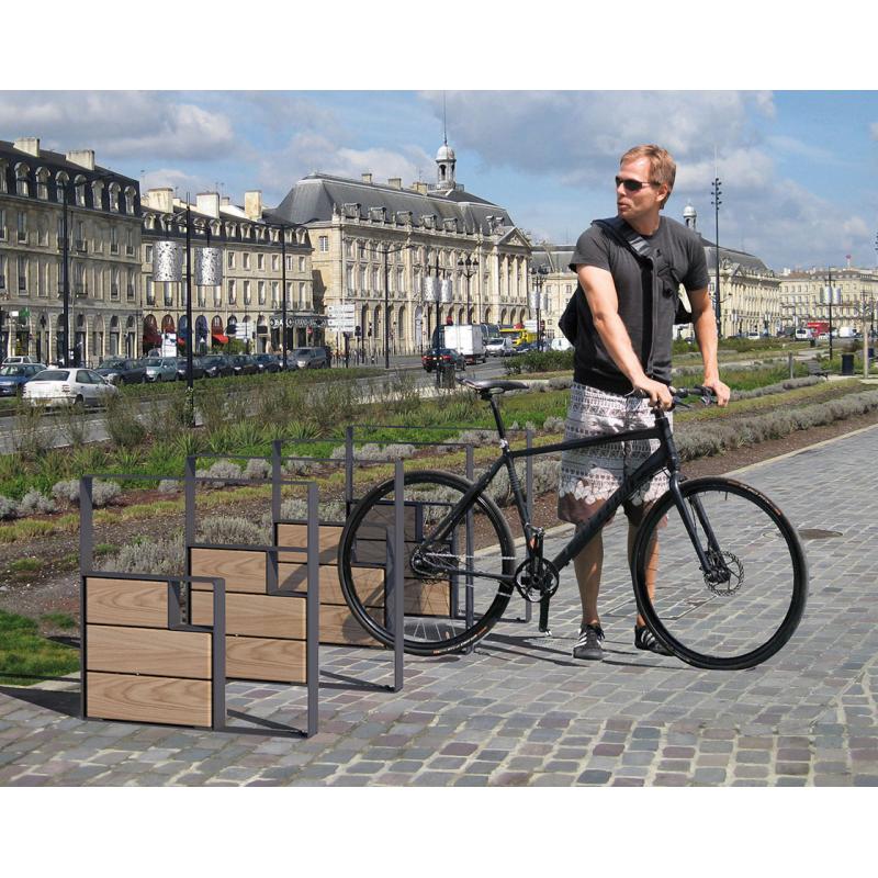 KUBE Wood & Steel Bicycle Stand Redefining Urban Mobility