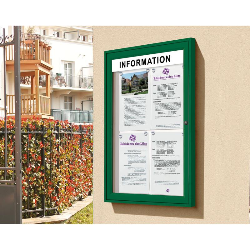 Enhance Your Outdoor Display with 'Tradition' Outdoor Notice Boards Featuring Internal Header