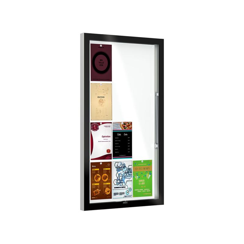 Edge Poster Case Depth 80mm Elevate Your Presentation with Security Glass Glazing and Fine Aluminum Profile