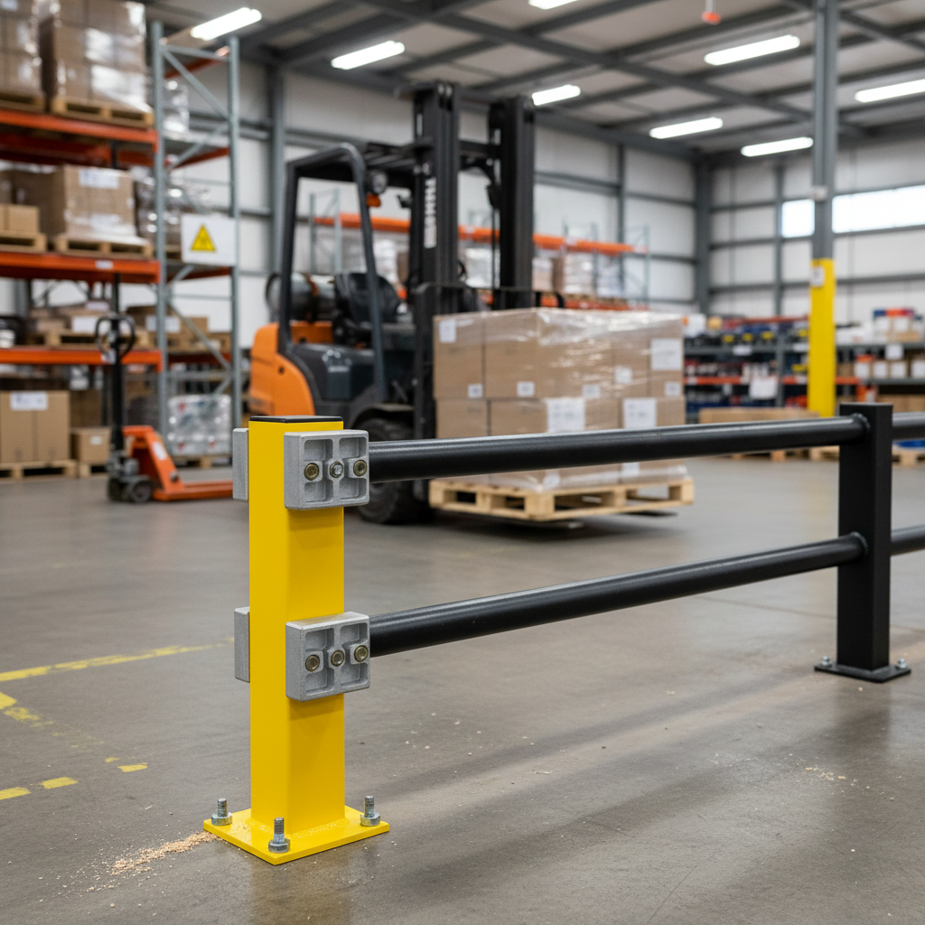 Professional Heavy Duty Impact Guard Rail Support Post with Seamless Finish and Corrosion Protection Options | Barriers Co