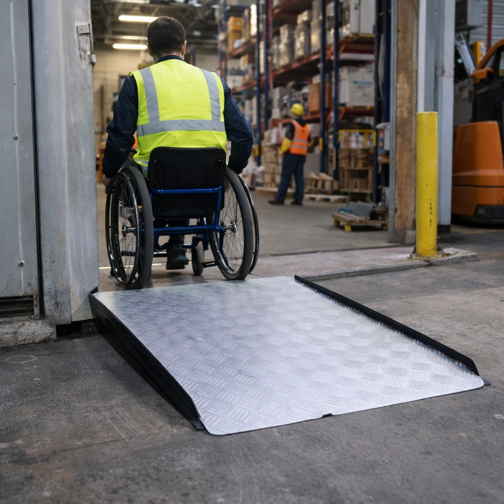 Fixed Threshold Ramp – Anodised Finish – 400kg Capacity – Mobility Aid